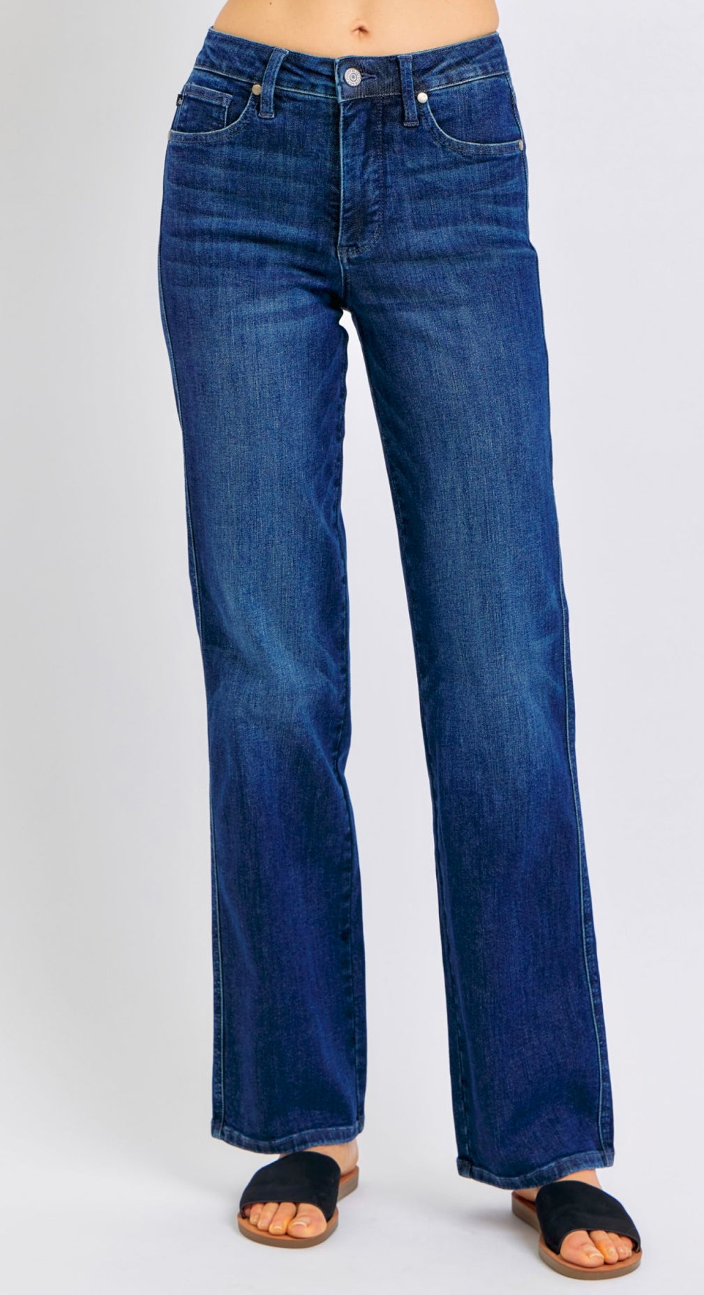 Judy Blue Tummy Control Mid Rise Classic Straight