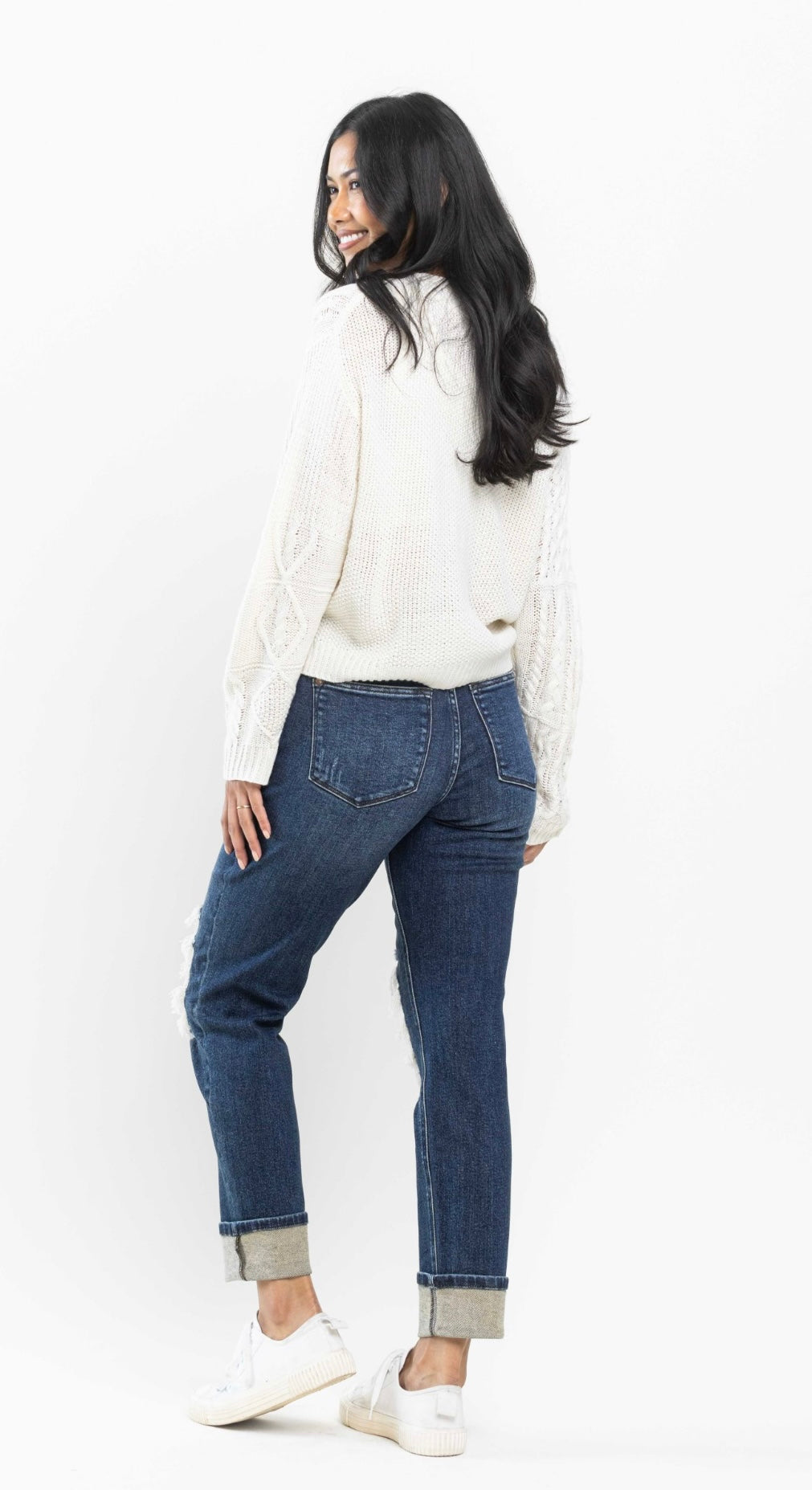 Judy Blue Mid Rise Buffalo Plaid
