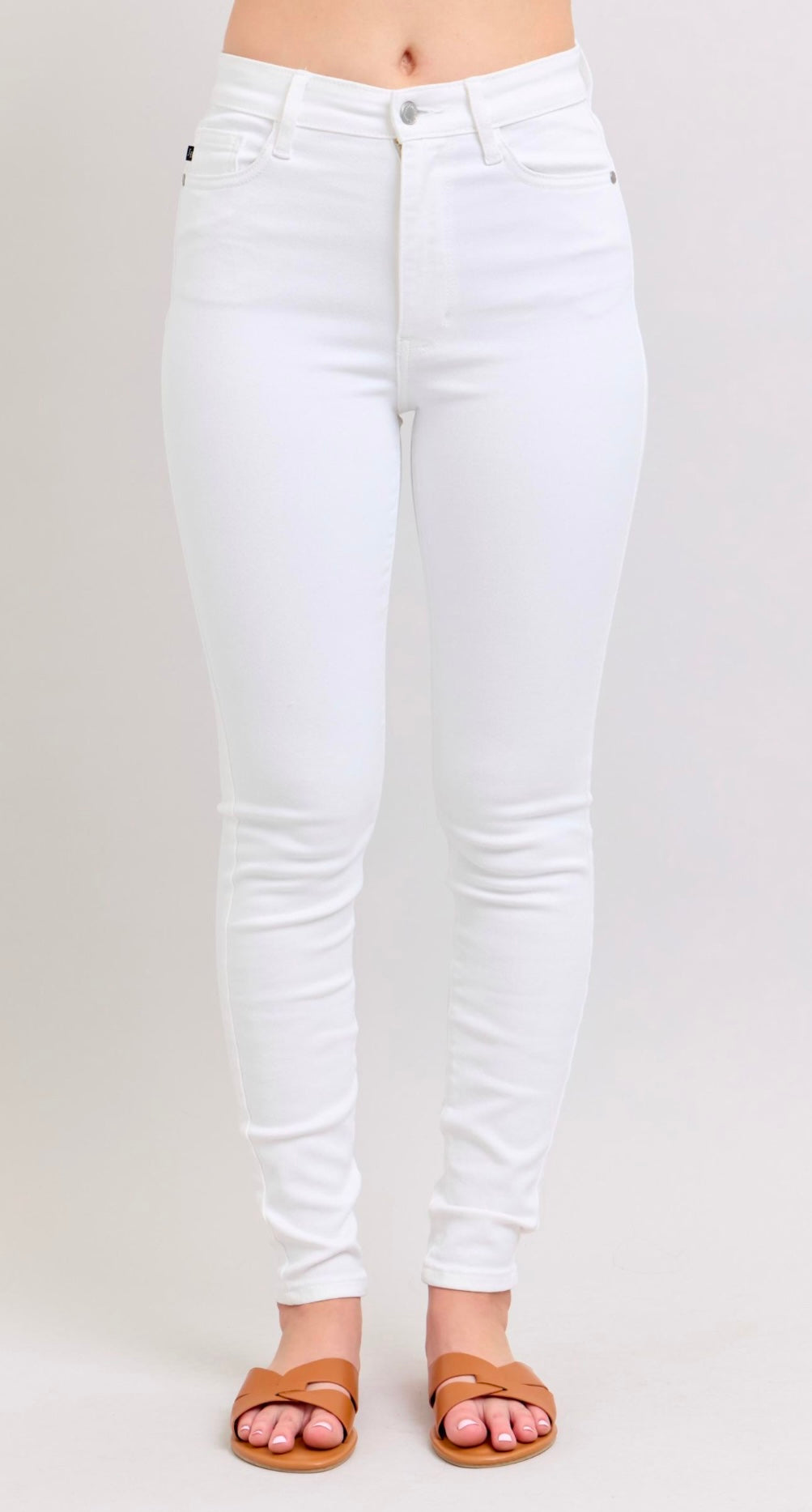 Judy Blue High Waist Skinny White Jeans