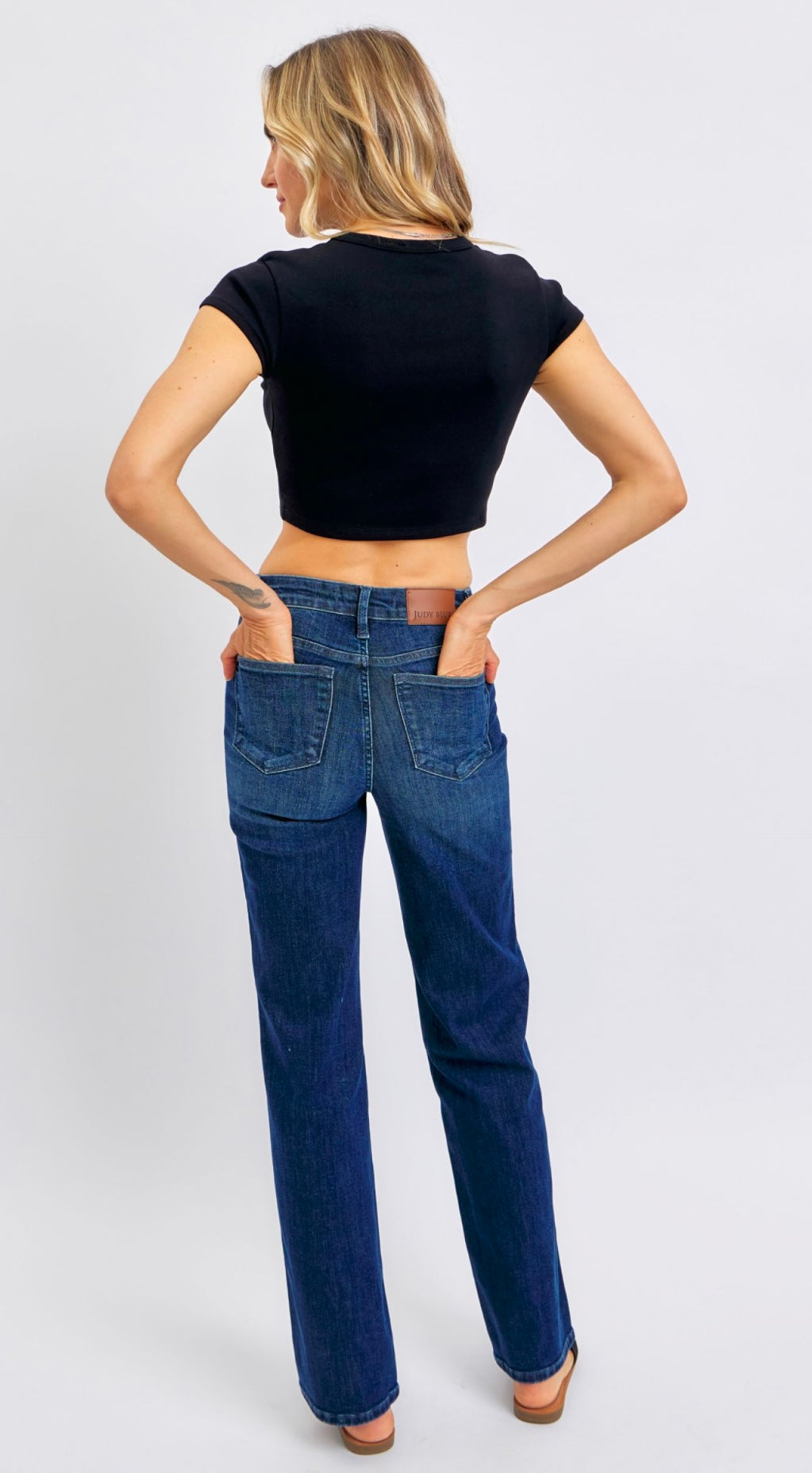 Judy Blue Tummy Control Mid Rise Classic Straight
