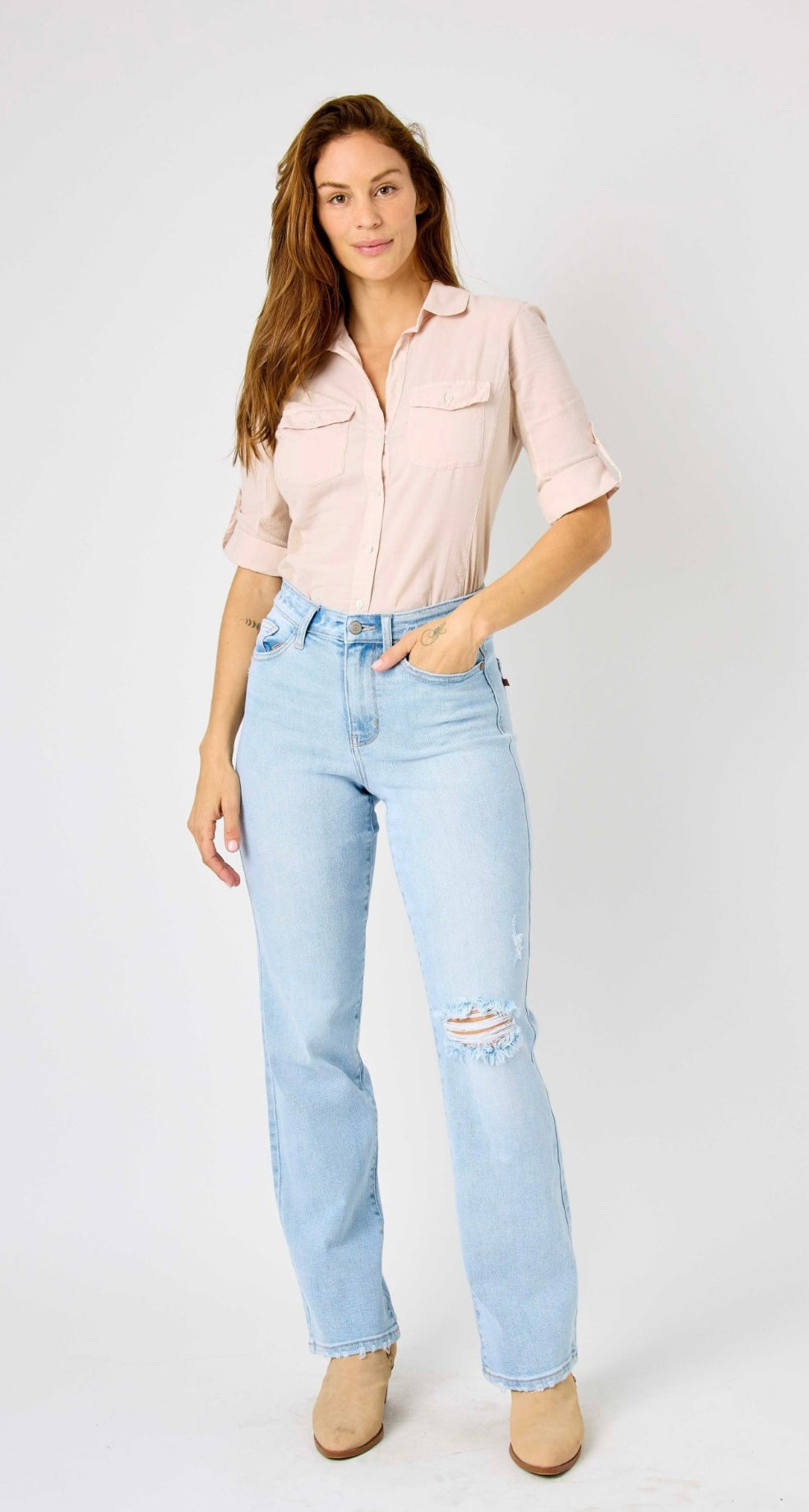 Judy Blue High Waist 90s Straight Fit