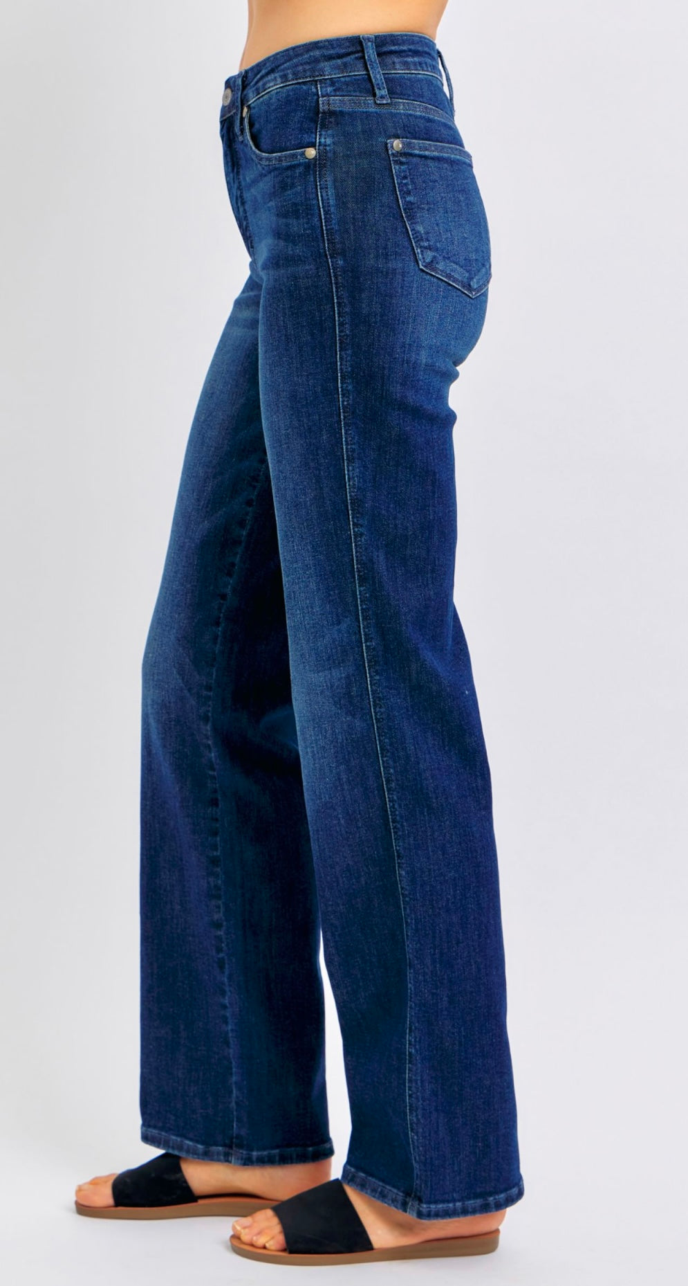 Judy Blue Tummy Control Mid Rise Classic Straight
