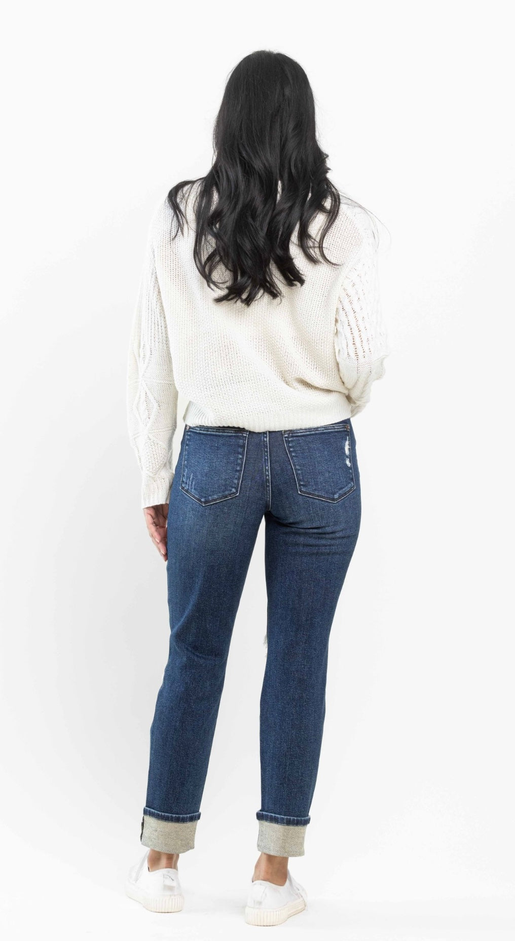 Judy Blue Mid Rise Buffalo Plaid