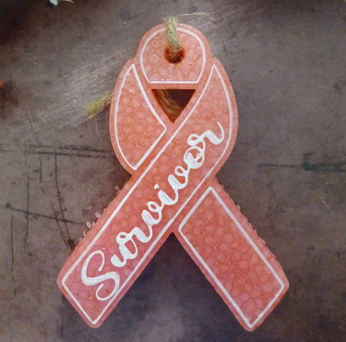 Breast Cancer Ribbon Freshie
