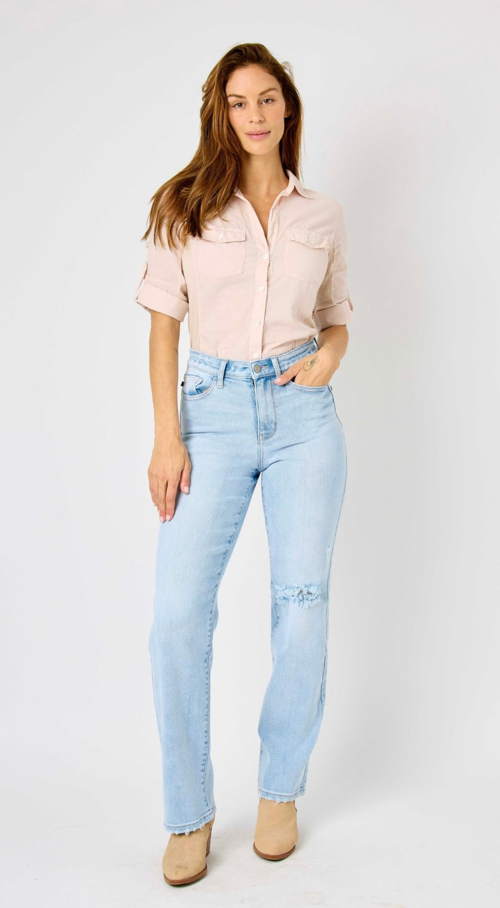 Judy Blue High Waist 90s Straight Fit