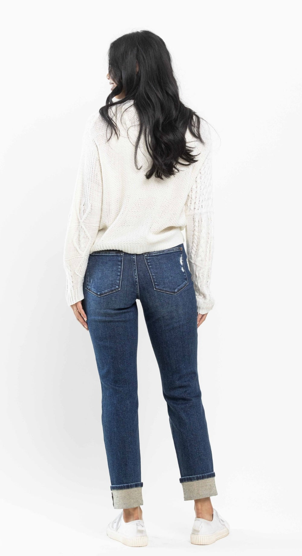 Judy Blue Mid Rise Buffalo Plaid
