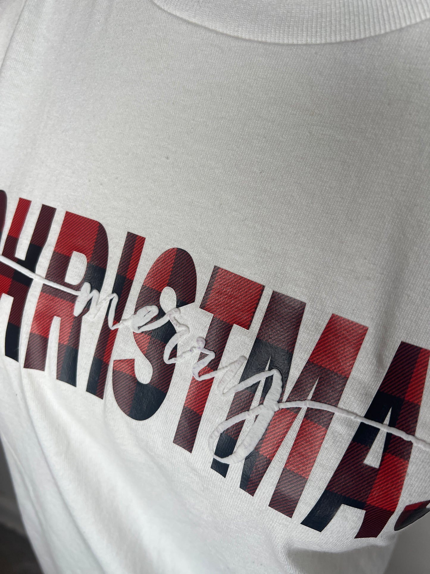 Merry Christmas Tee – White Short Sleeve