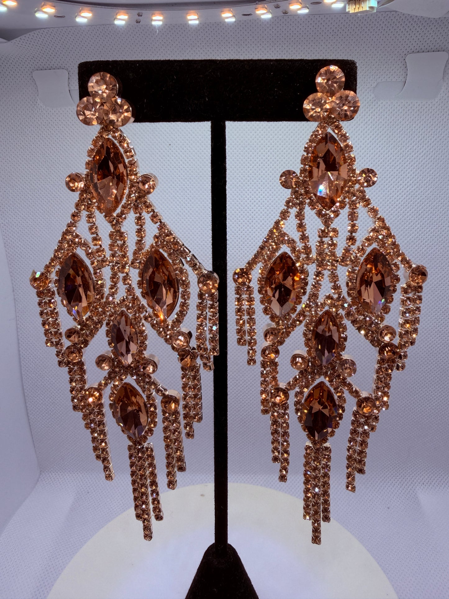 Rose gold regal radiance earrings