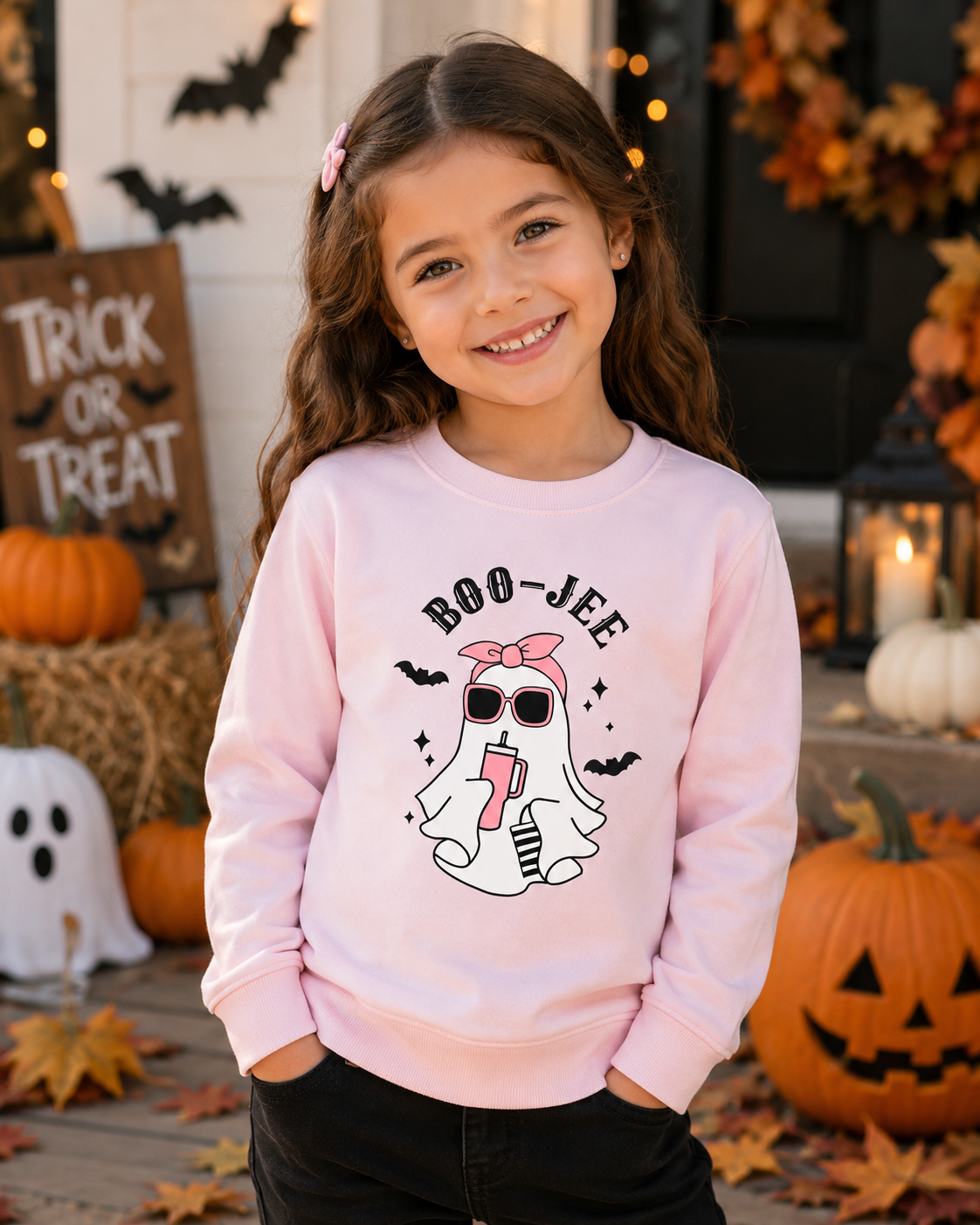 Boo-Jee Ghost Kids Sweatshirt