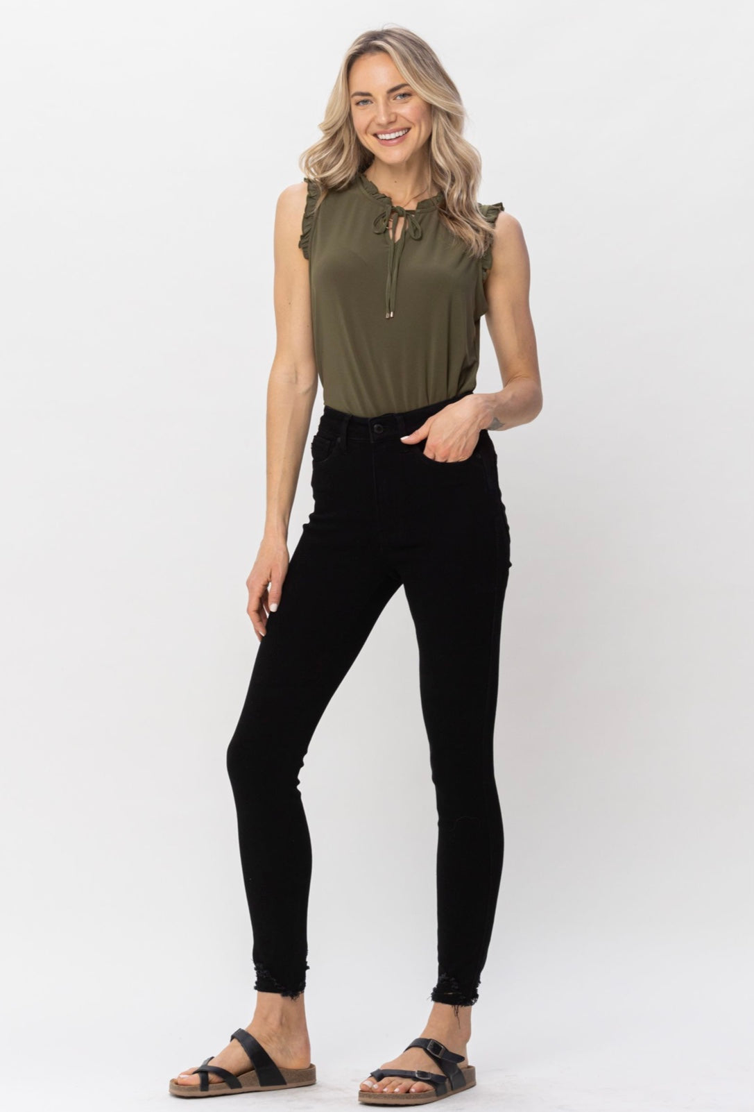 Judy Blue Tummy Control High Waist Black Jeans