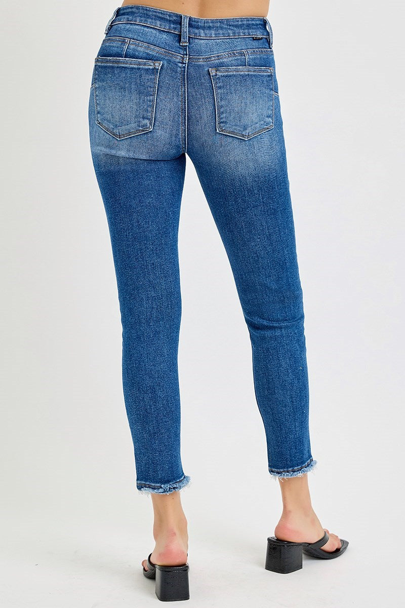 Risen Tummy Control Mid Rise Skinny Jeans
