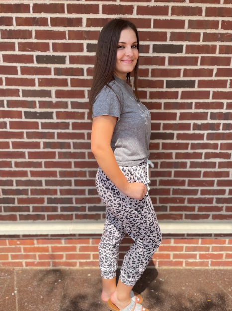 Leopard Straight Leg Lounge Pants