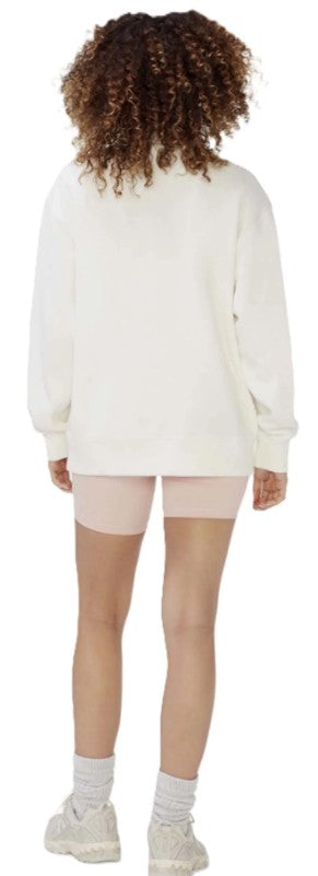 Women's Long Sleeve Half Zip Sweatshirt Fleece Oversized Pullover Sweater