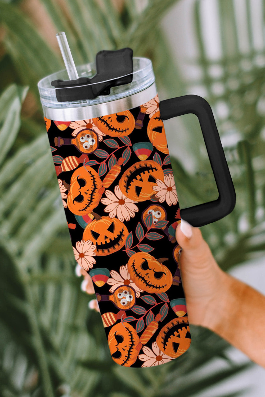 Halloween Pumpkin Print 304 Stainless Tumbler 40oz