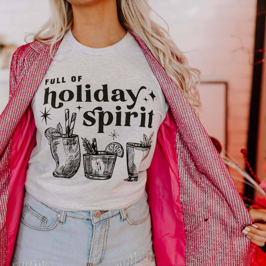 Full of Holiday Spirit WHITE Christmas Shirt