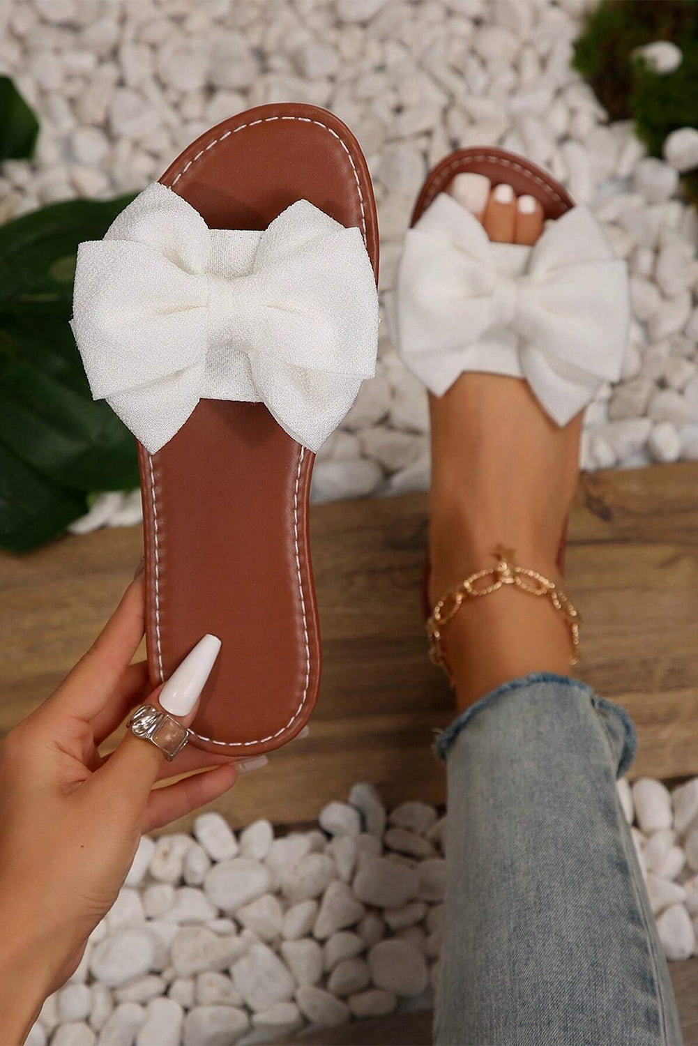 Ivory Grace Knot Flats