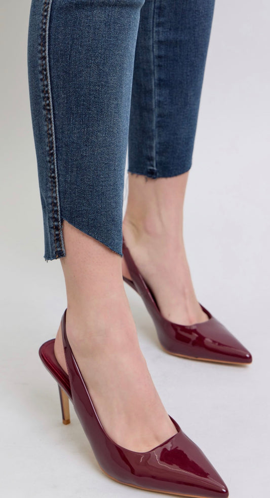 Judy Blue High Waist Tummy Control Step Hem Skinny