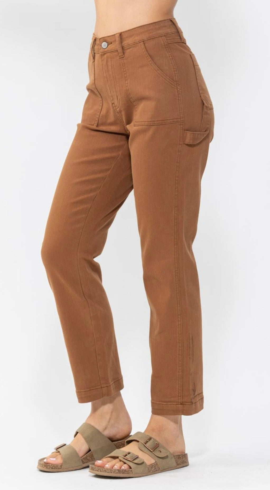 Judy Blue High Waist Slim Fit in Brown