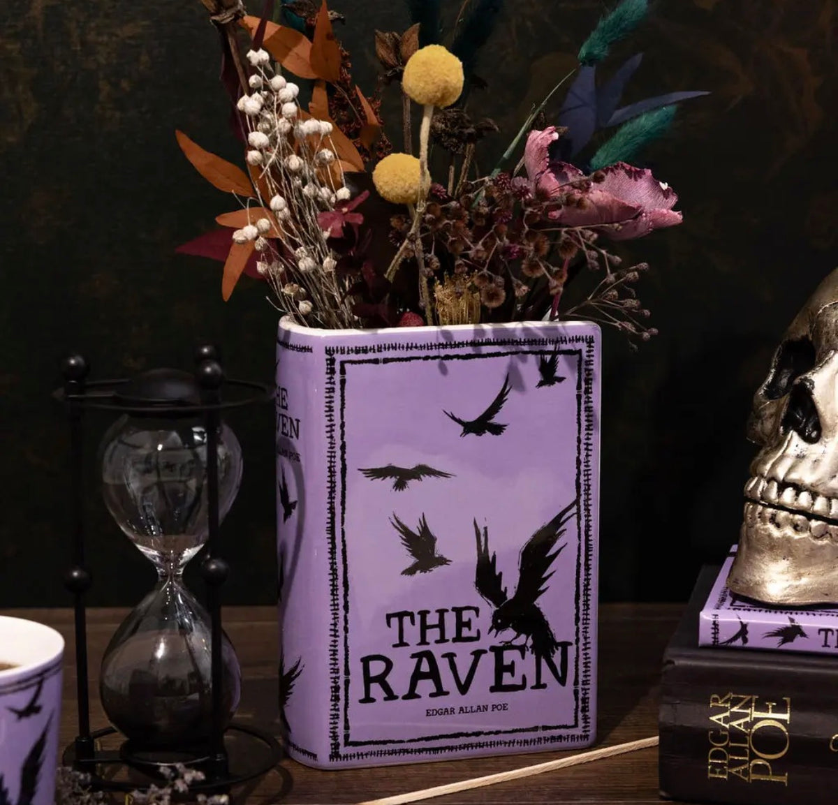 The Raven Large Book Vase