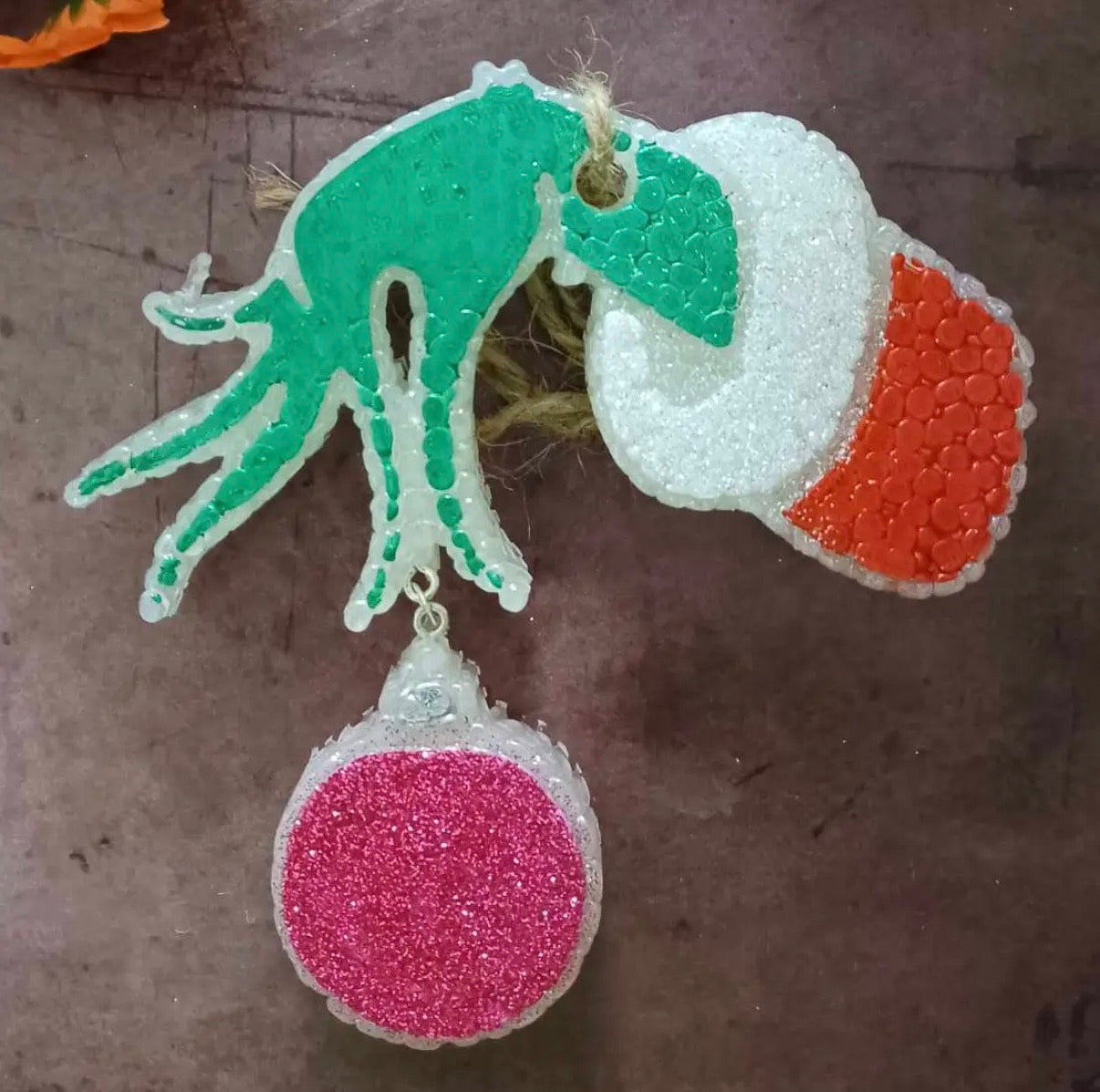 Grinch Hand Freshie