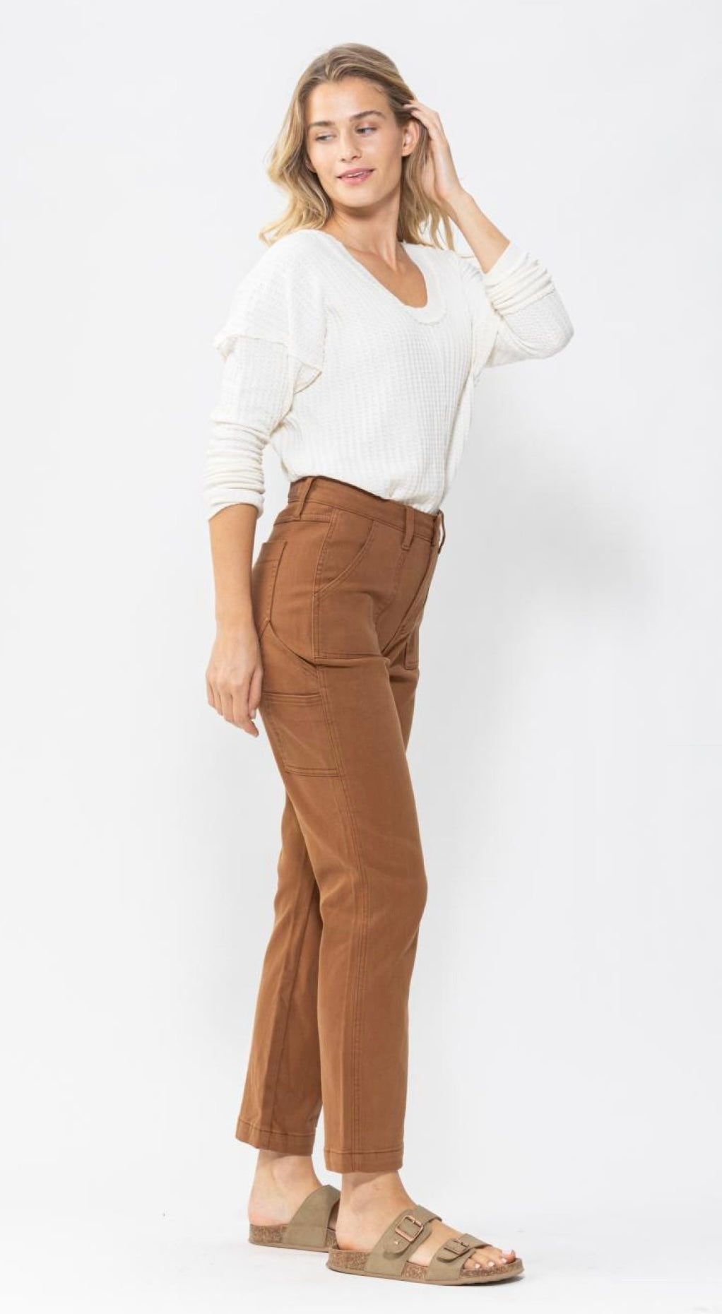 Judy Blue High Waist Slim Fit in Brown