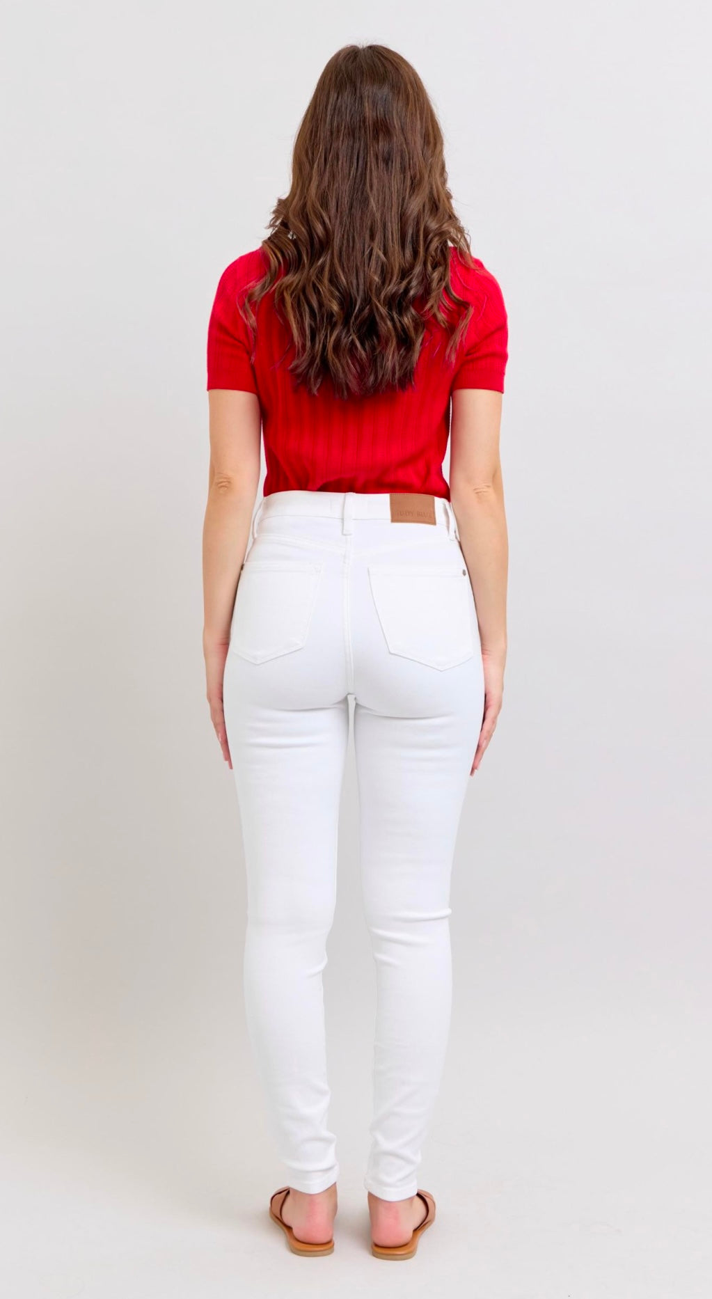Judy Blue High Waist Skinny White Jeans