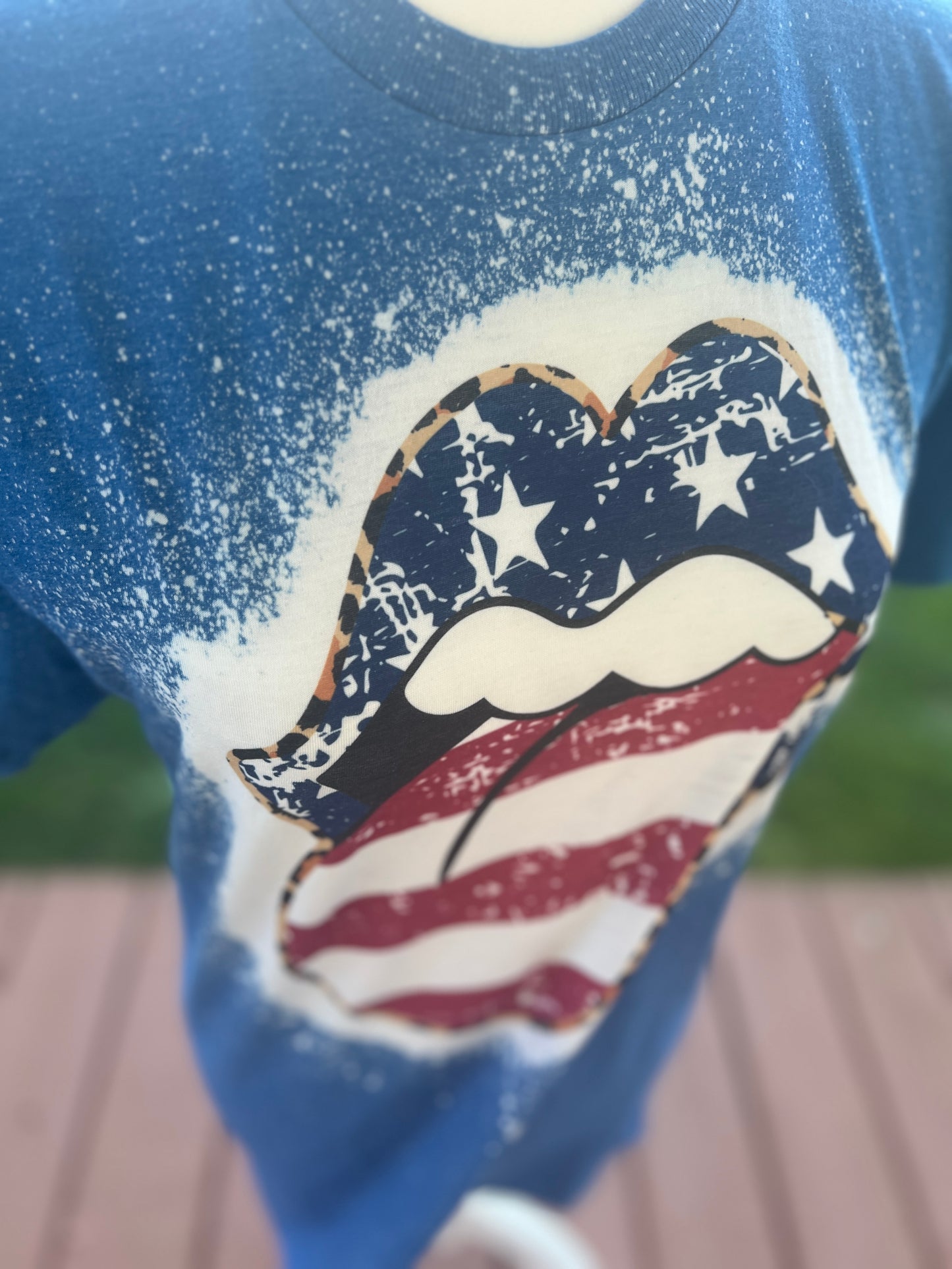 American Tongue Bleached Tee