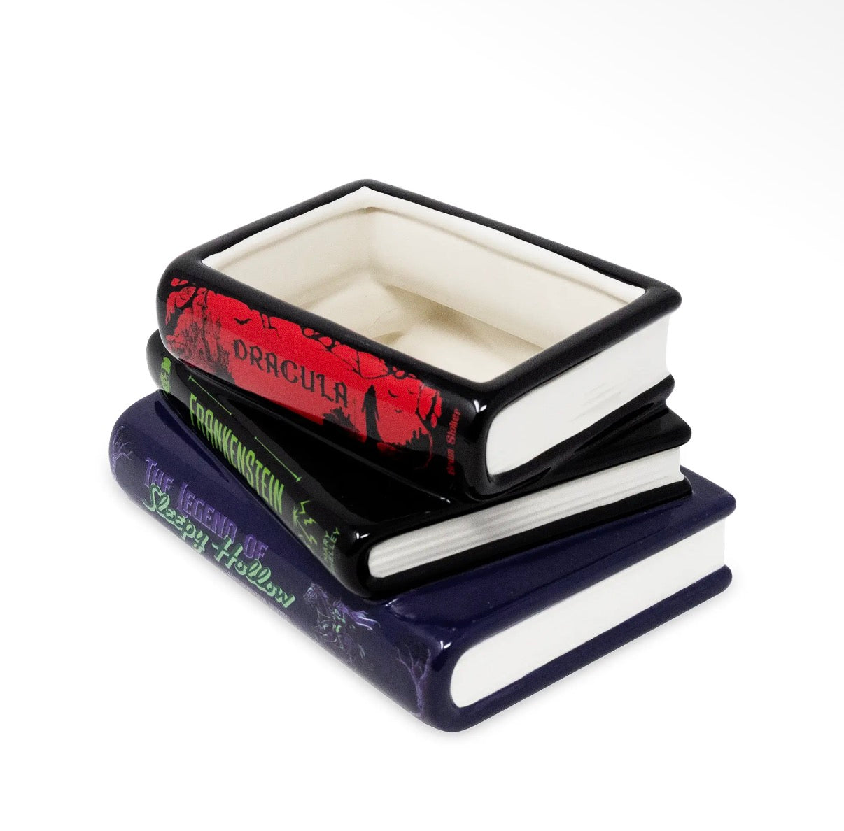 Sleepy Hollow Stacked Book Planter