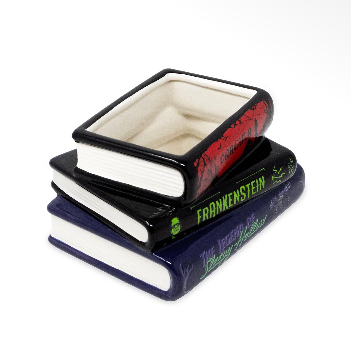 Sleepy Hollow Stacked Book Planter