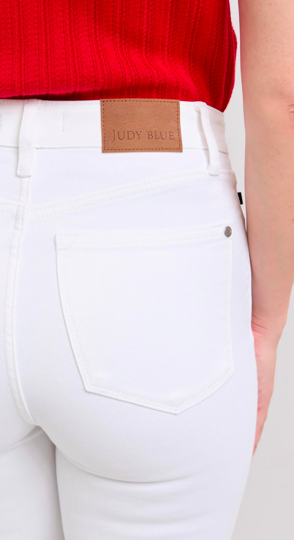 Judy Blue High Waist Skinny White Jeans