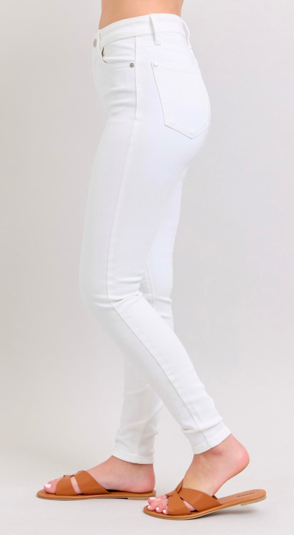Judy Blue High Waist Skinny White Jeans