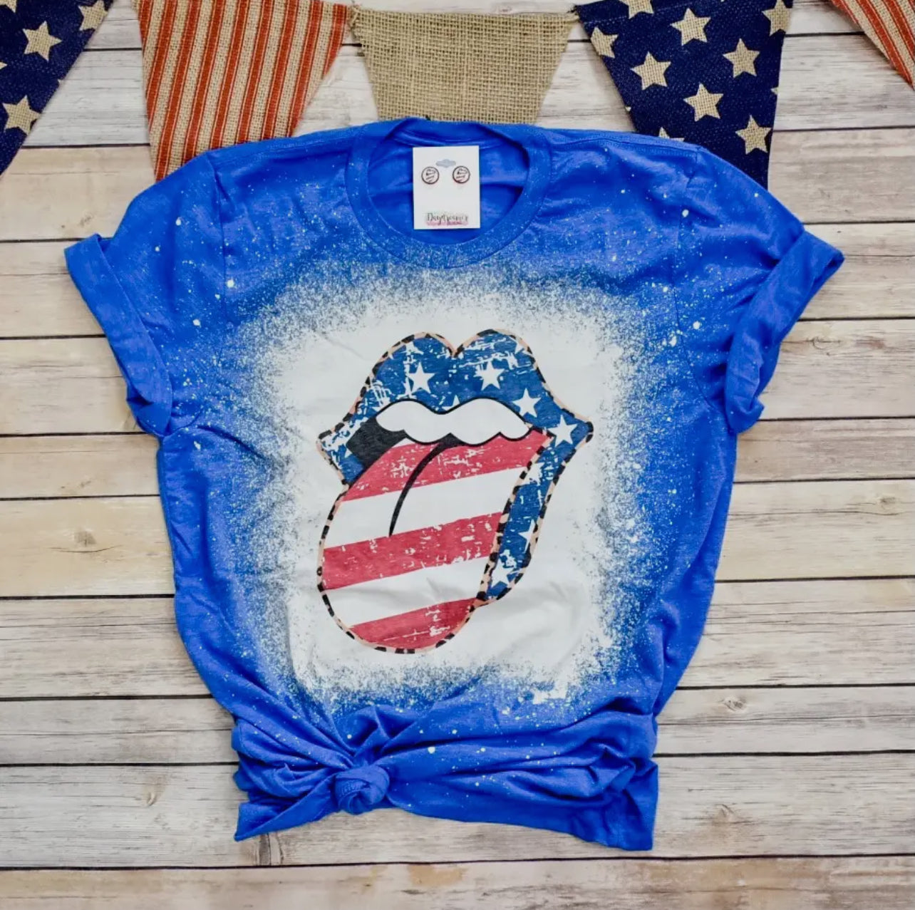 American Tongue Bleached Tee