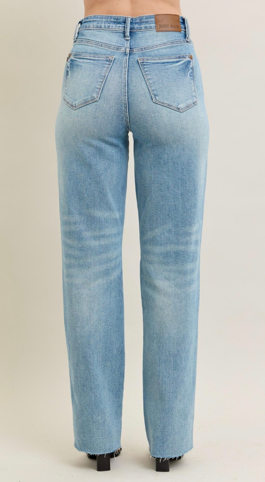 Judy Blue High Waist Rigid Magic Star Shaped Destroy 90's Straight