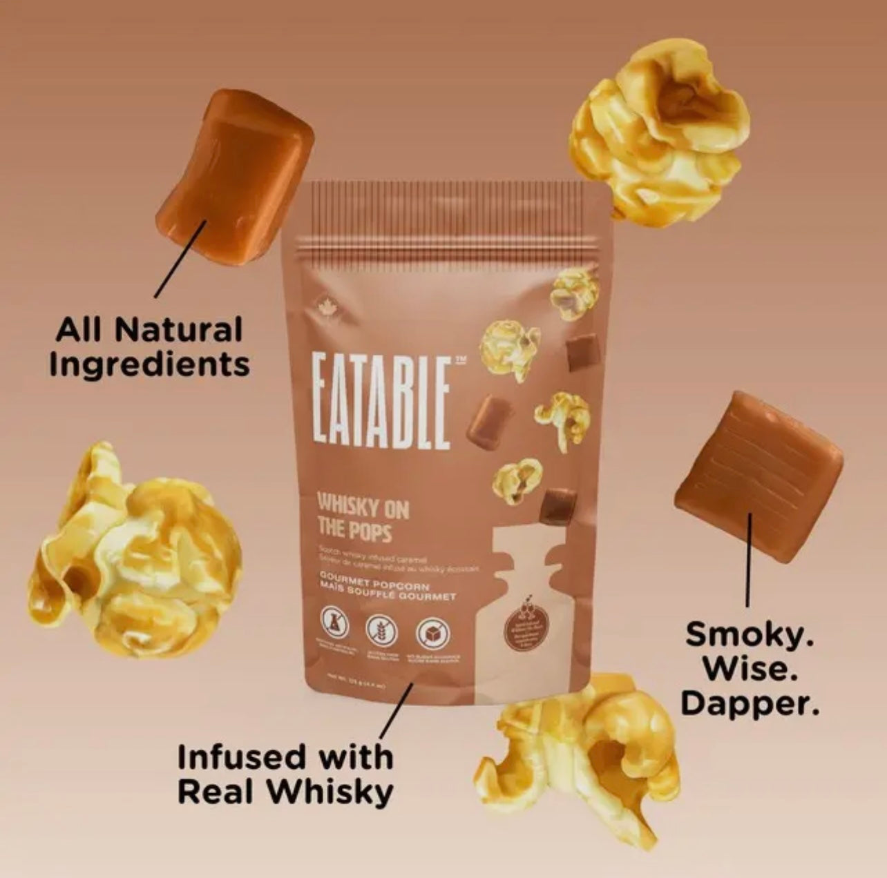 Whisky On the Pops Caramel Popcorn