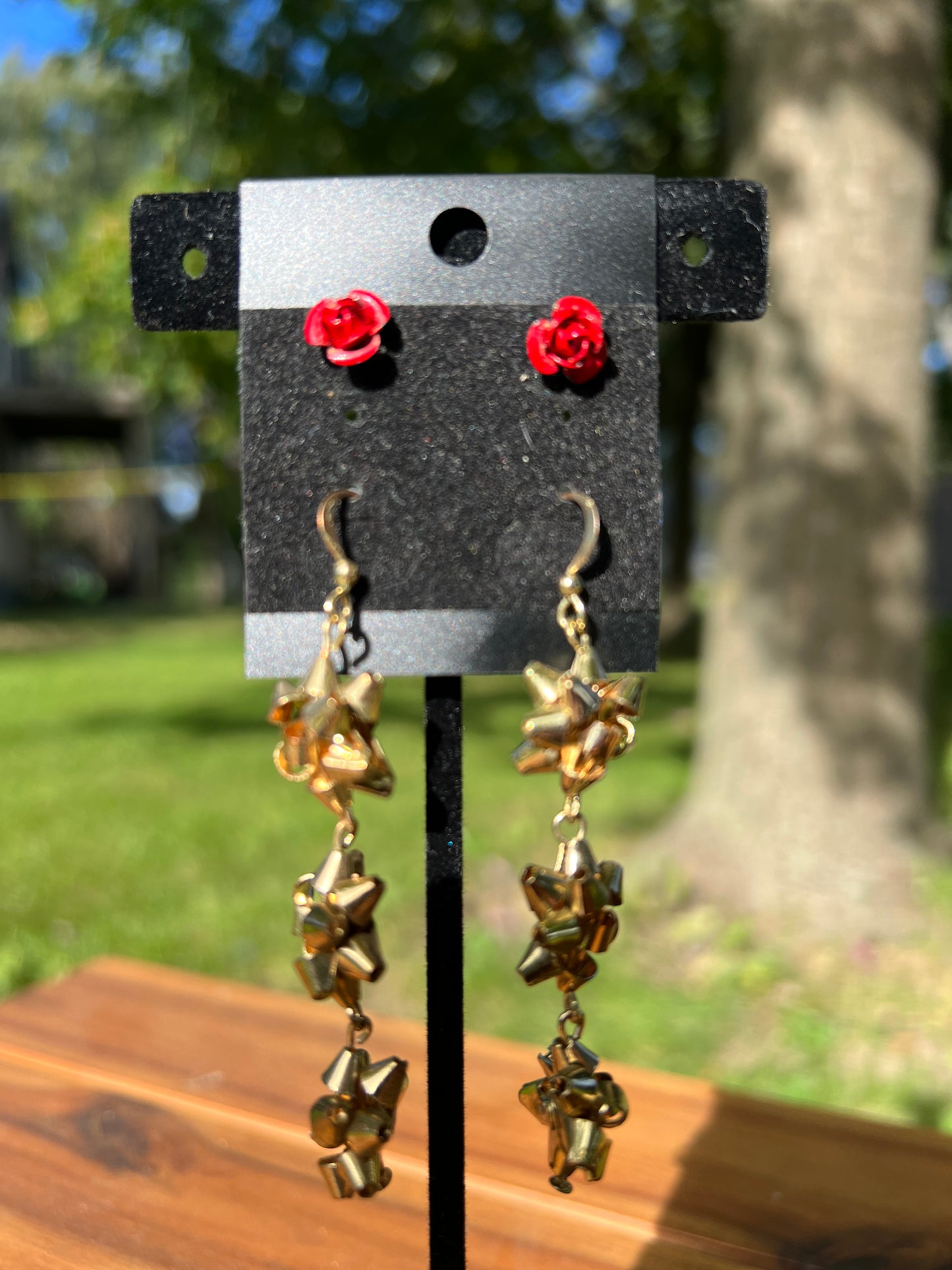 Roses and Bows Earring