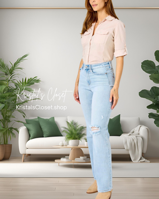 Judy Blue High Waist 90s Straight Fit